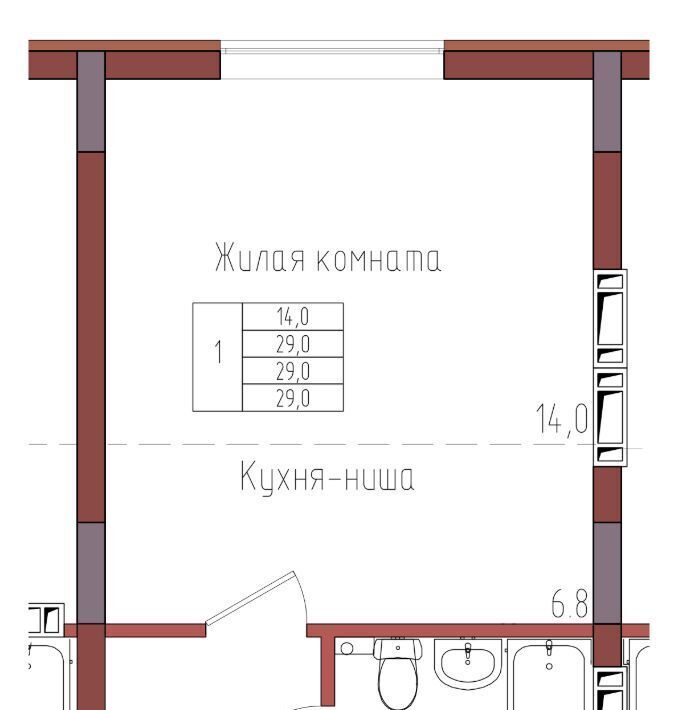 квартира г Калининград р-н Центральный ул Дубовая аллея фото 1