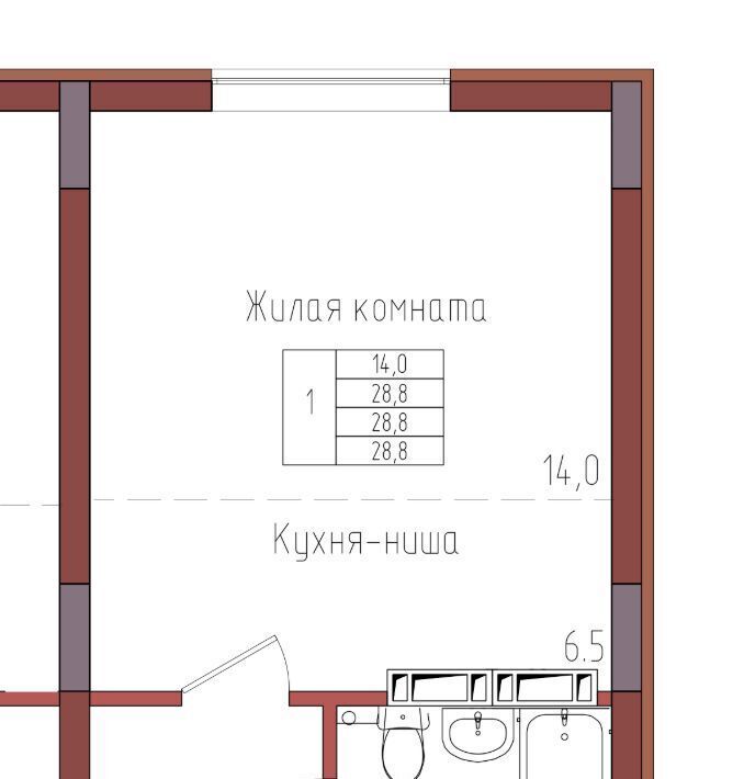 квартира г Калининград р-н Центральный ул Дубовая аллея фото 1