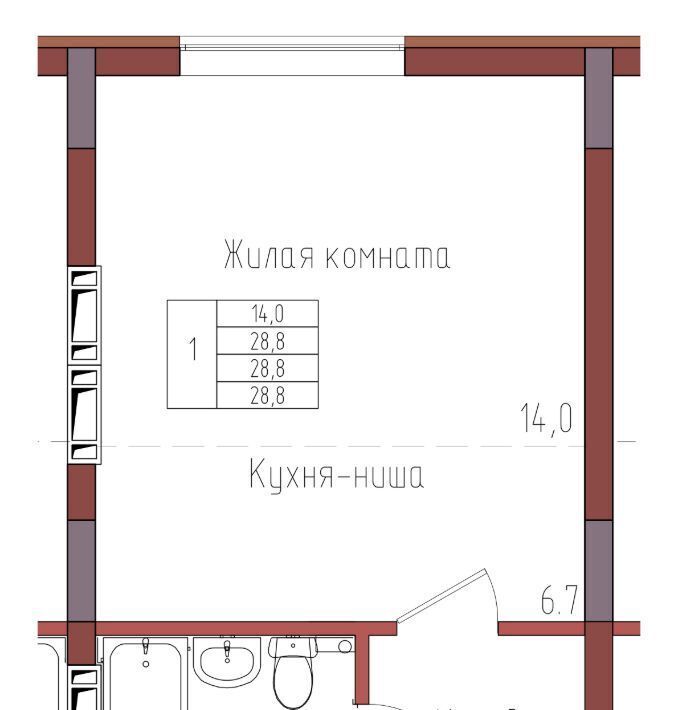 квартира г Калининград р-н Центральный ул Дубовая аллея фото 1