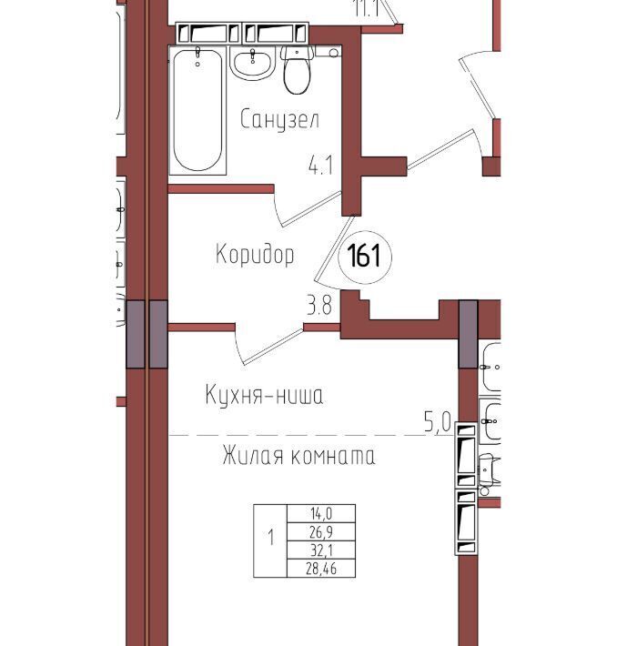 квартира г Калининград р-н Центральный ул Дубовая аллея фото 1