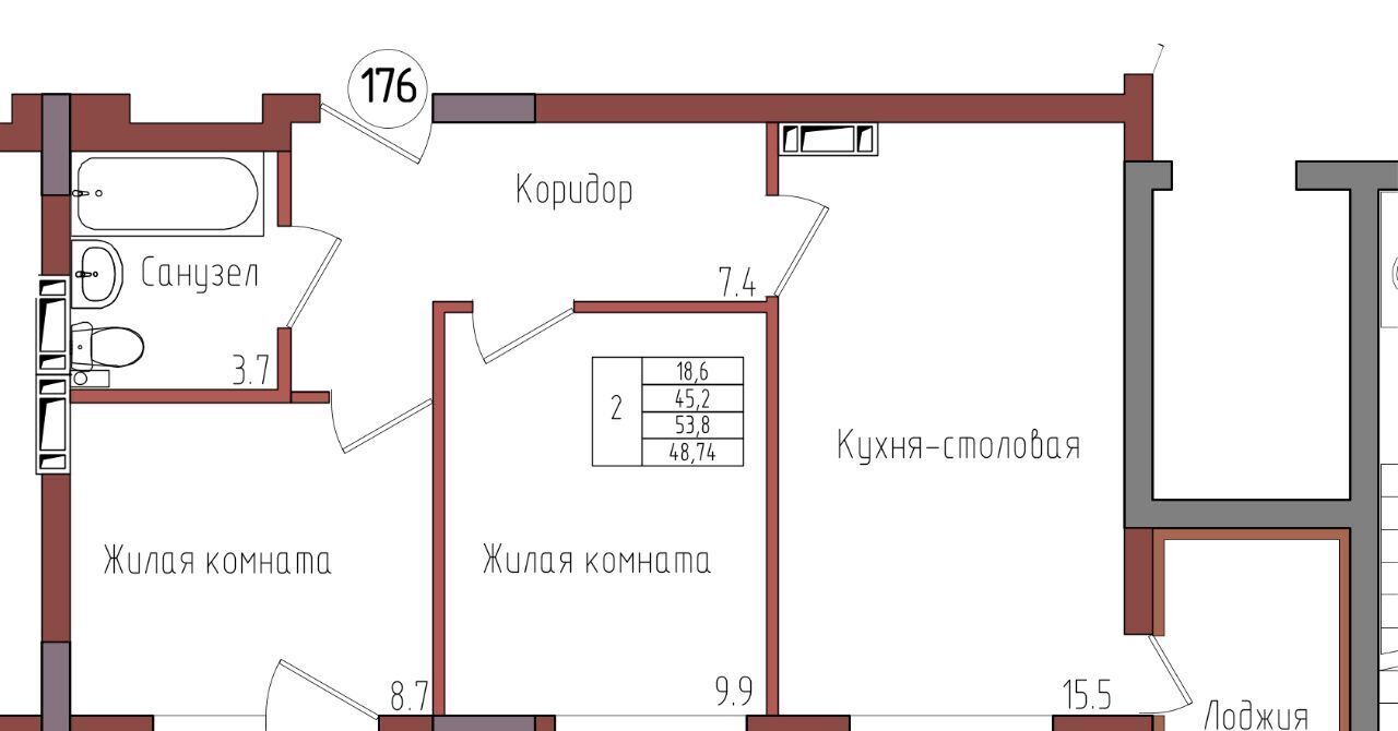 квартира г Калининград р-н Центральный ул Дубовая аллея фото 1