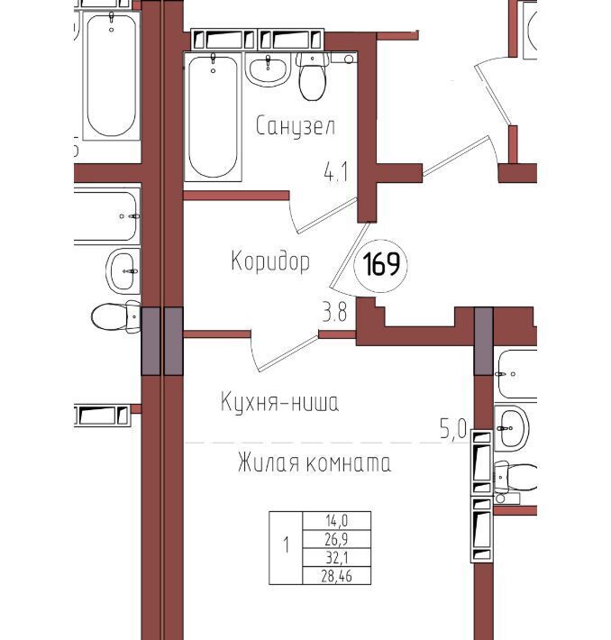 квартира г Калининград р-н Центральный ул Дубовая аллея фото 1