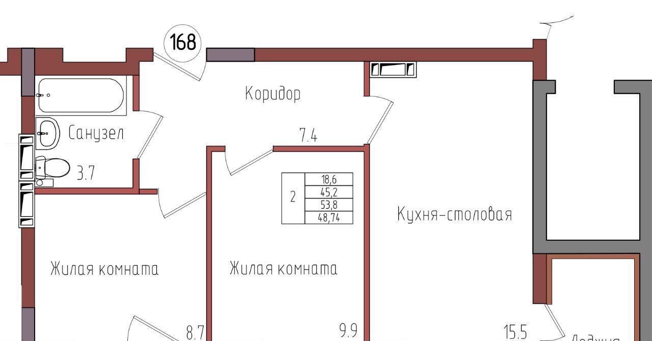 квартира г Калининград р-н Центральный ул Дубовая аллея фото 1