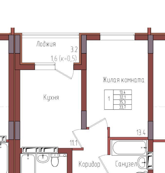 квартира г Калининград р-н Центральный ул Дубовая аллея фото 1