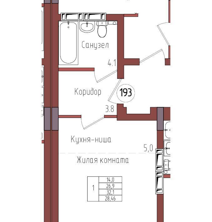 квартира г Калининград р-н Центральный ул Дубовая аллея фото 1