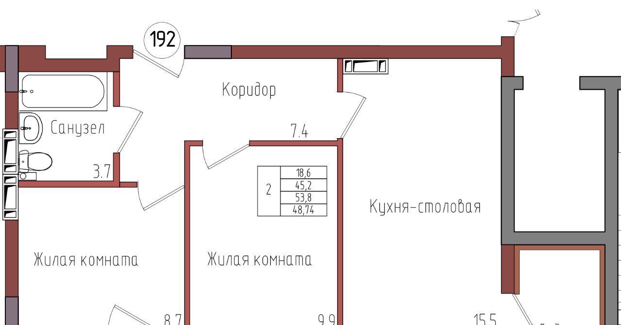 квартира г Калининград р-н Центральный ул Дубовая аллея фото 1