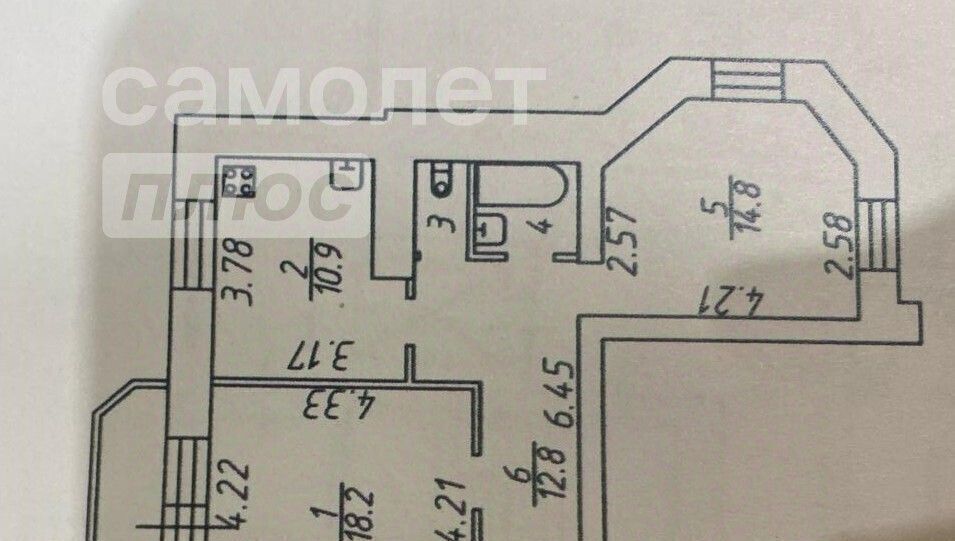 квартира г Вологда Фрязиново ул Фрязиновская 29б фото 24