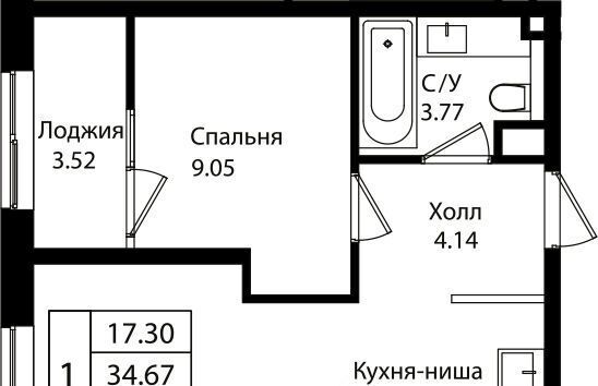 квартира г Краснодар р-н Карасунский микрорайон Хлопчато-бумажный Комбинат фото 1