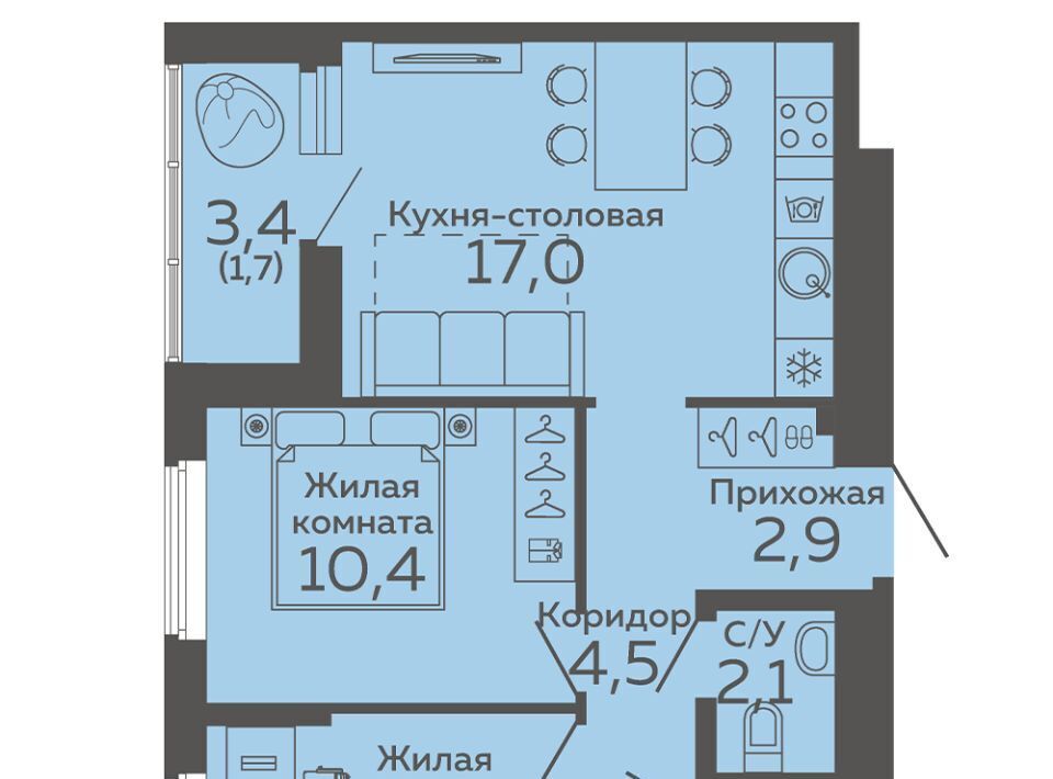 квартира г Екатеринбург Ботаническая б-р Новосинарский 3 фото 1