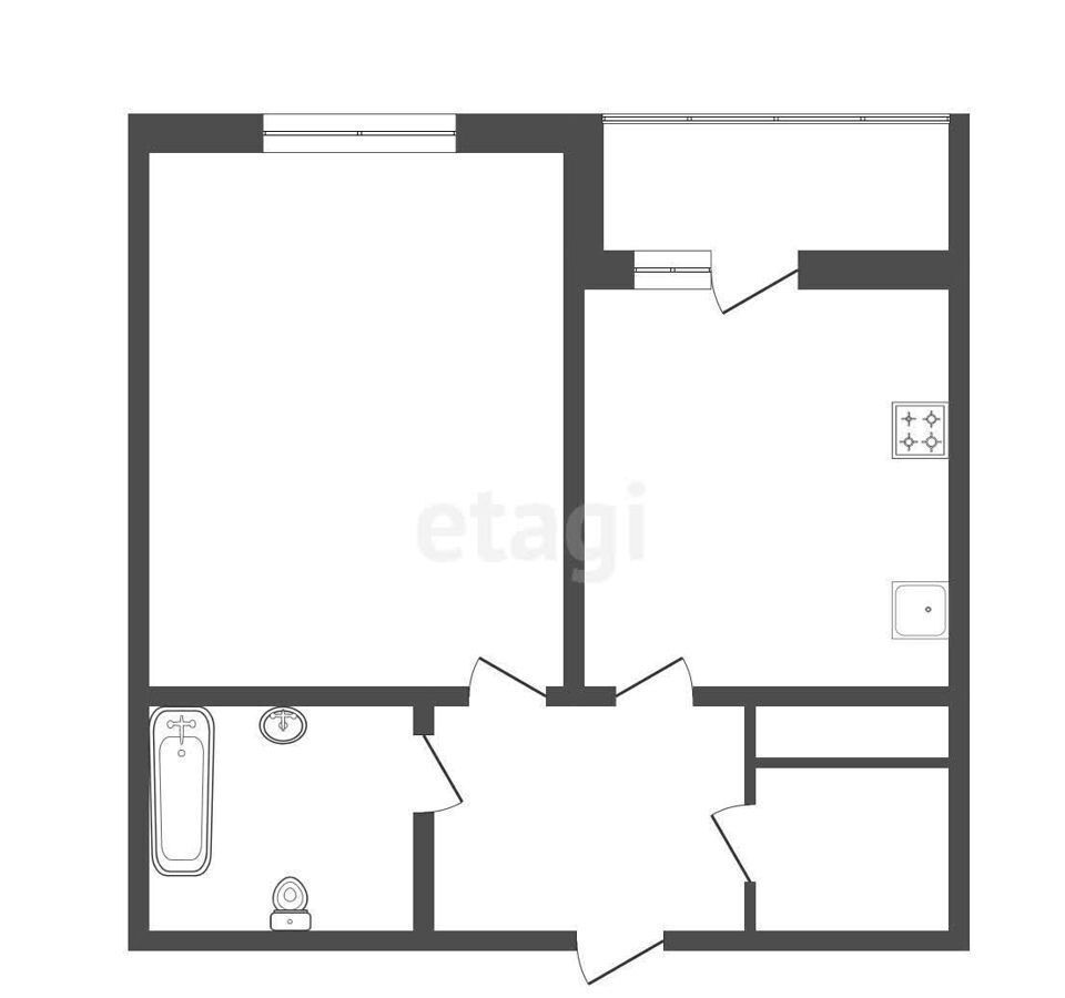 квартира г Тюмень р-н Центральный ул Газовиков 71 фото 40