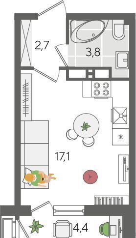 квартира г Краснодар р-н Карасунский ул Новороссийская 88 фото 1