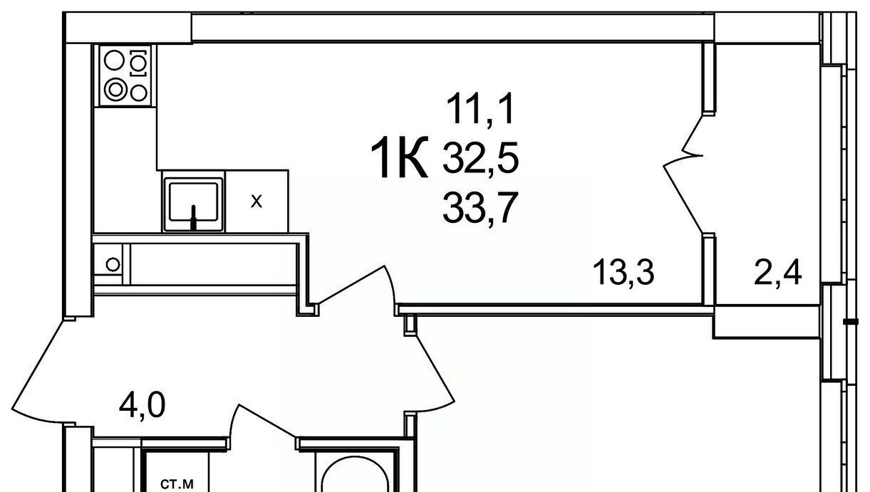 квартира р-н Кстовский д Анкудиновка ул Русская 12 фото 2