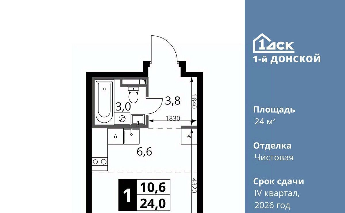 квартира городской округ Ленинский д Сапроново Битца, 1-й Донской жилой комплекс фото 1