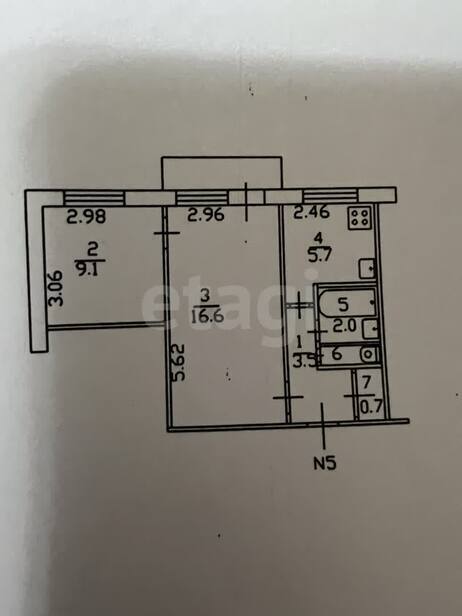 квартира г Тула р-н Центральный ул Новомосковская 13а фото 18