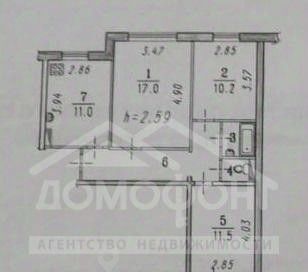 квартира г Омск р-н Кировский ул Конева 38 фото 31