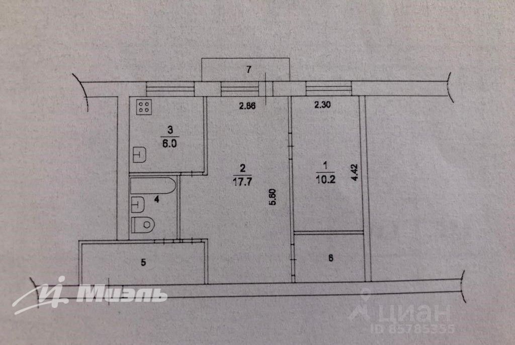 квартира г Химки пр-кт Ленинский 23а Химки МЦД-3 фото 35