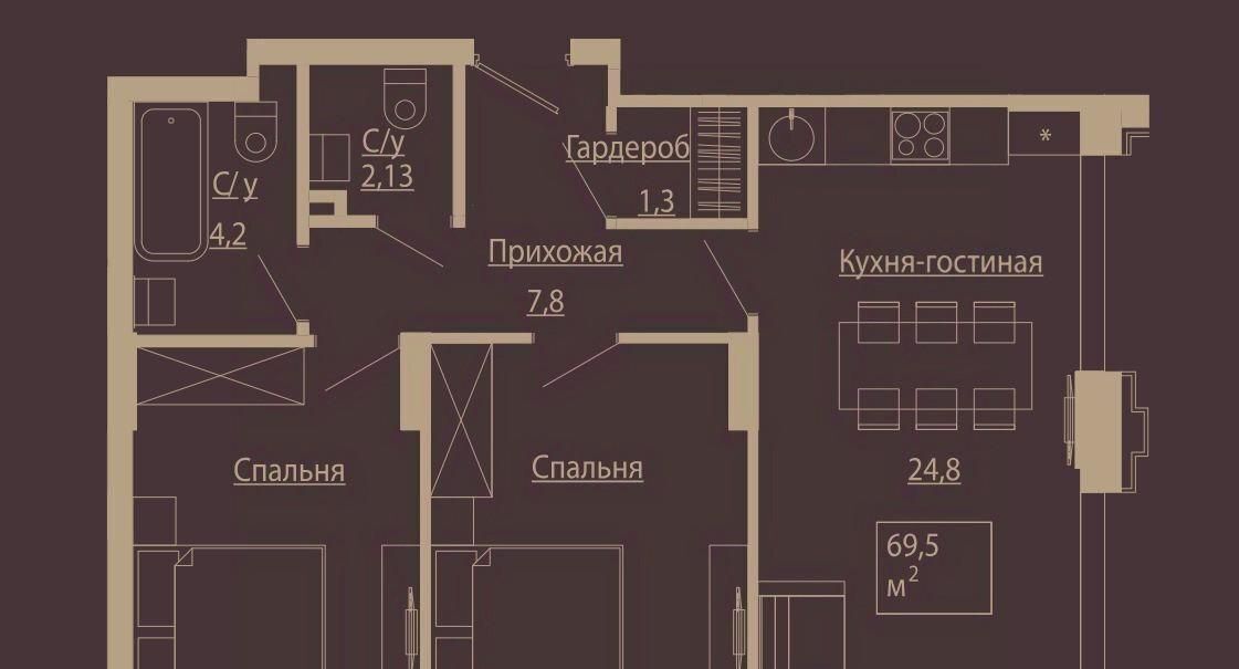 квартира г Новосибирск р-н Центральный ул Чаплыгина 54 фото 1