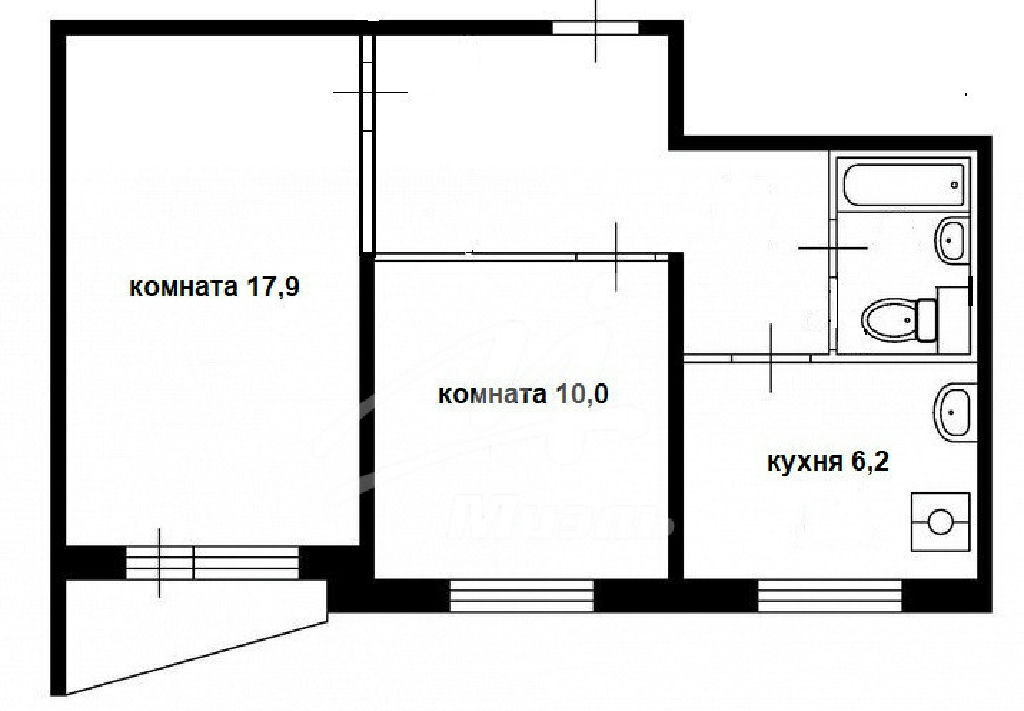 квартира г Москва метро Тропарёво ул Академика Варги 20 фото 14