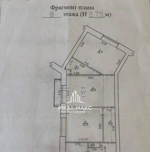 квартира г Брянск р-н Бежицкий ул 3 Интернационала 10 фото 34