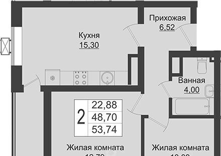 квартира г Краснодар р-н Прикубанский ЖК Зелёный театр фото 1