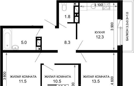 р-н Прикубанский ЖК «Дыхание» фото