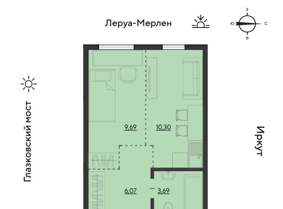 квартира г Иркутск р-н Свердловский ул Набережная Иркута 23 Затон кв-л фото 1