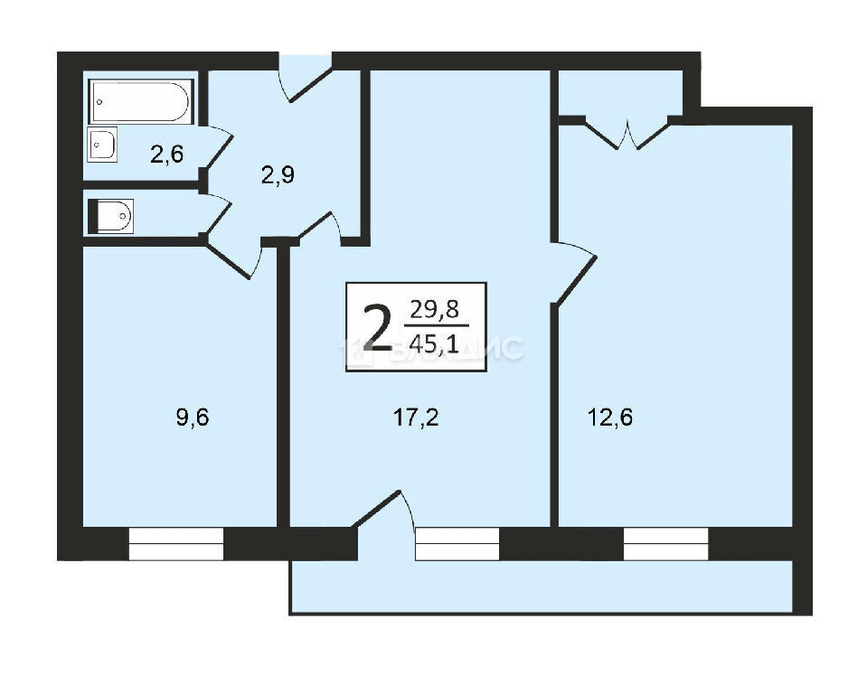 квартира г Москва метро Улица Академика Янгеля ул Чертановская 51к/1 фото 18