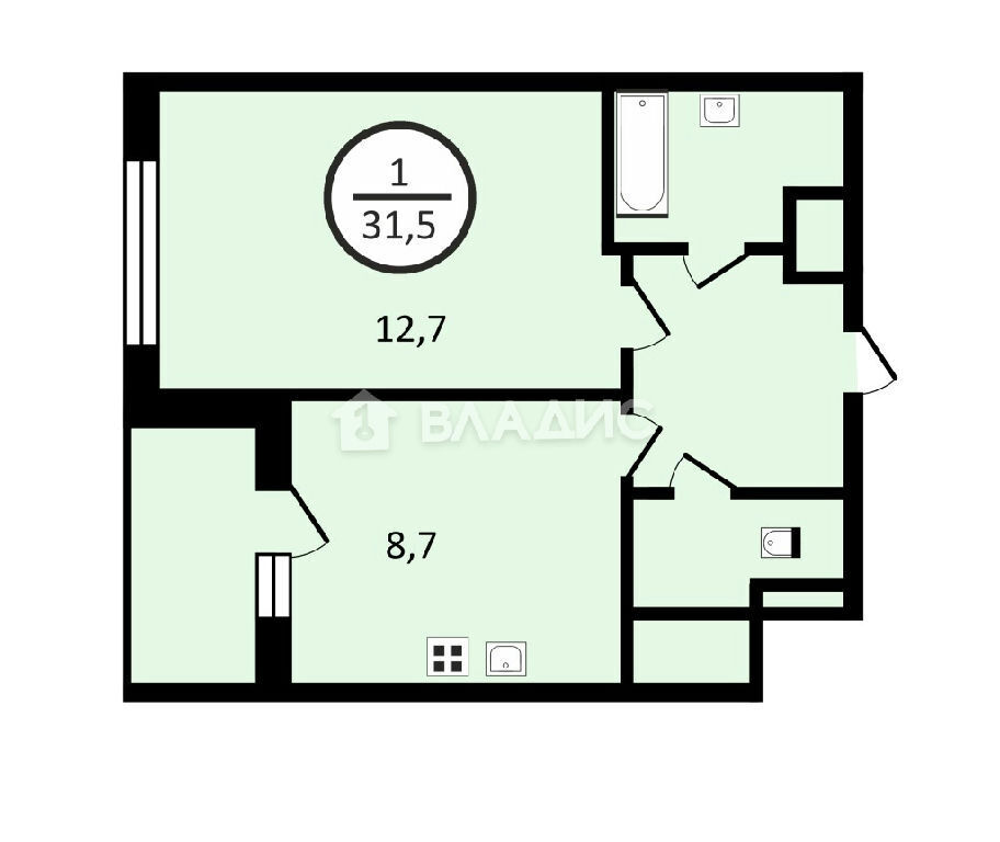 квартира г Красногорск б-р Космонавтов 12к/1 фото 1