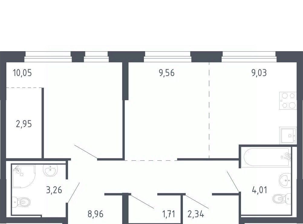 квартира г Тюмень р-н Ленинский ЖК «Чаркова 72» 1/3 фото 1