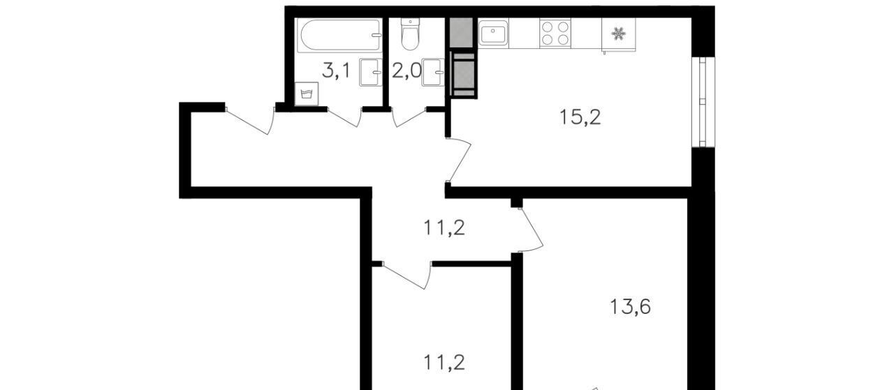 квартира г Москва ул Берзарина 4/2 поле, 32к, Октябрьское фото 1