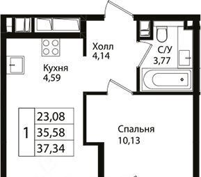 квартира г Краснодар р-н Карасунский ул Сормовская 1/3 фото 1