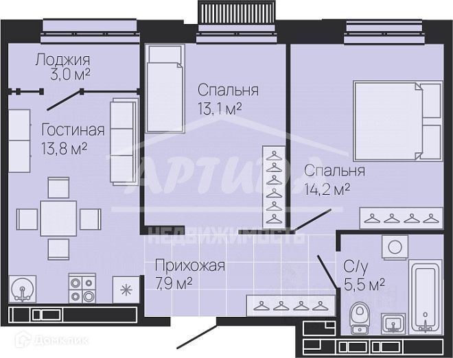 квартира г Нижний Новгород ул Белинского 15 городской округ Нижний Новгород фото 2