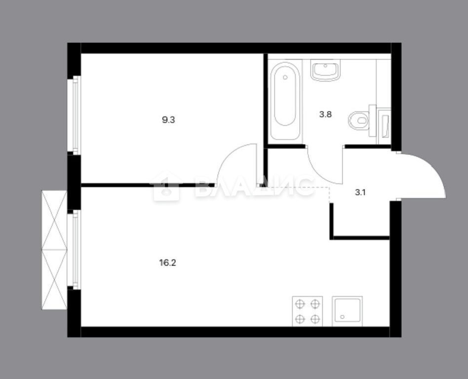 квартира г Москва метро Бутырская ул Руставели 14с/3 фото 3