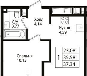 квартира г Краснодар р-н Карасунский ул Сормовская 1/3 фото 1