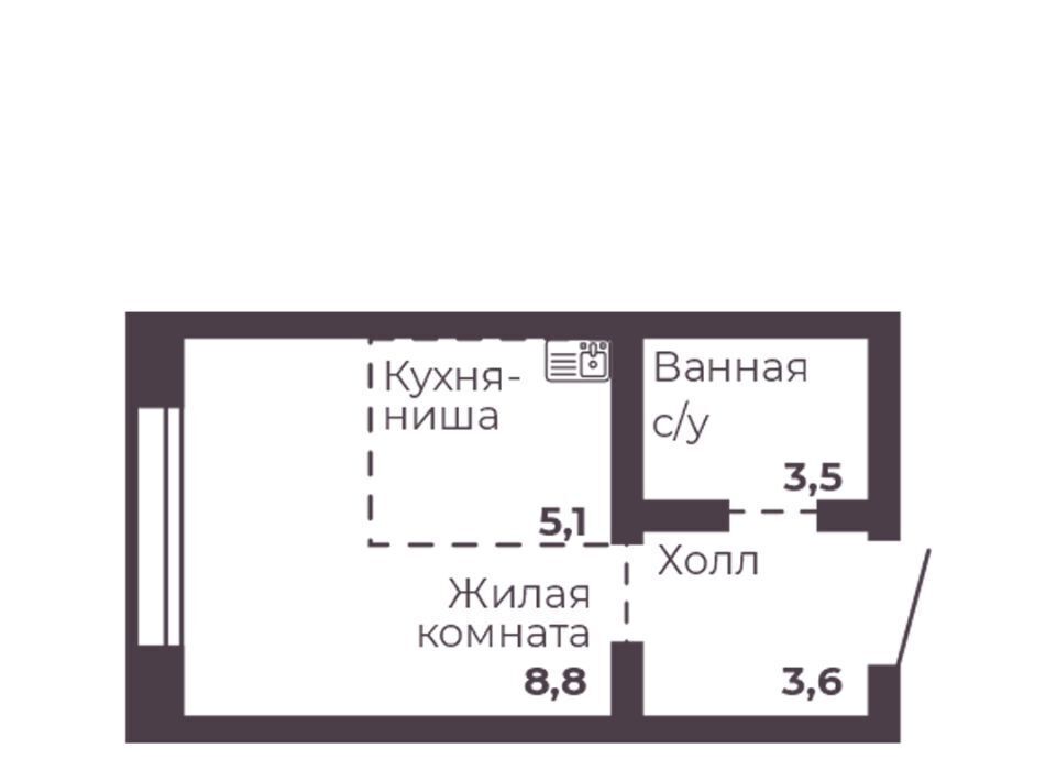 квартира г Челябинск р-н Тракторозаводский пр-кт Ленина 4д фото 1