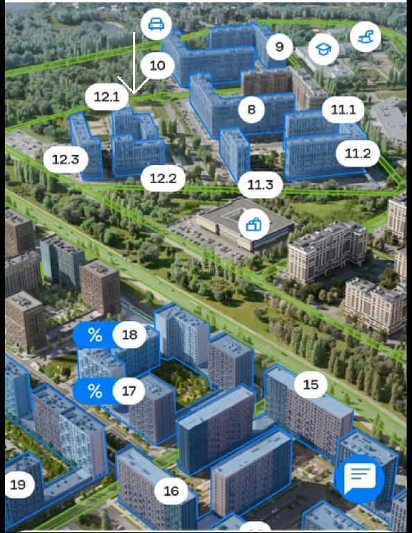 квартира г Москва метро Остафьево МЦД-2, Красовского ул., 2к 3, обл Московская фото 22