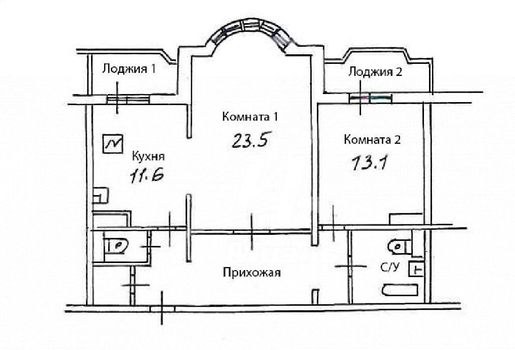 квартира г Москва метро Тропарёво ул Островитянова 9к/1 фото 19