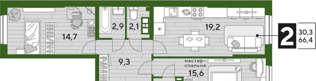 квартира г Краснодар р-н Прикубанский ул им. Анны Ахматовой фото 1