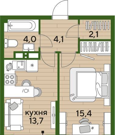 квартира г Краснодар р-н Прикубанский Догма Парк мкр фото 1