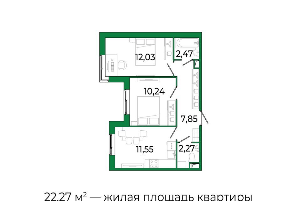 квартира р-н Всеволожский г Сертолово жилой комплекс Сертолово Парк фото 1