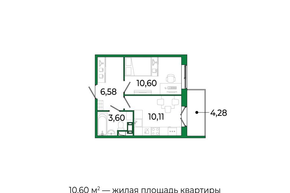 квартира р-н Всеволожский г Сертолово жилой комплекс Сертолово Парк фото 1