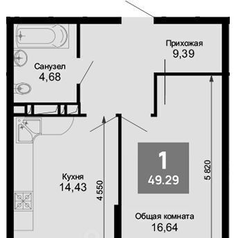 квартира г Краснодар р-н Прикубанский ул Ростовское Шоссе 30/7 фото 1