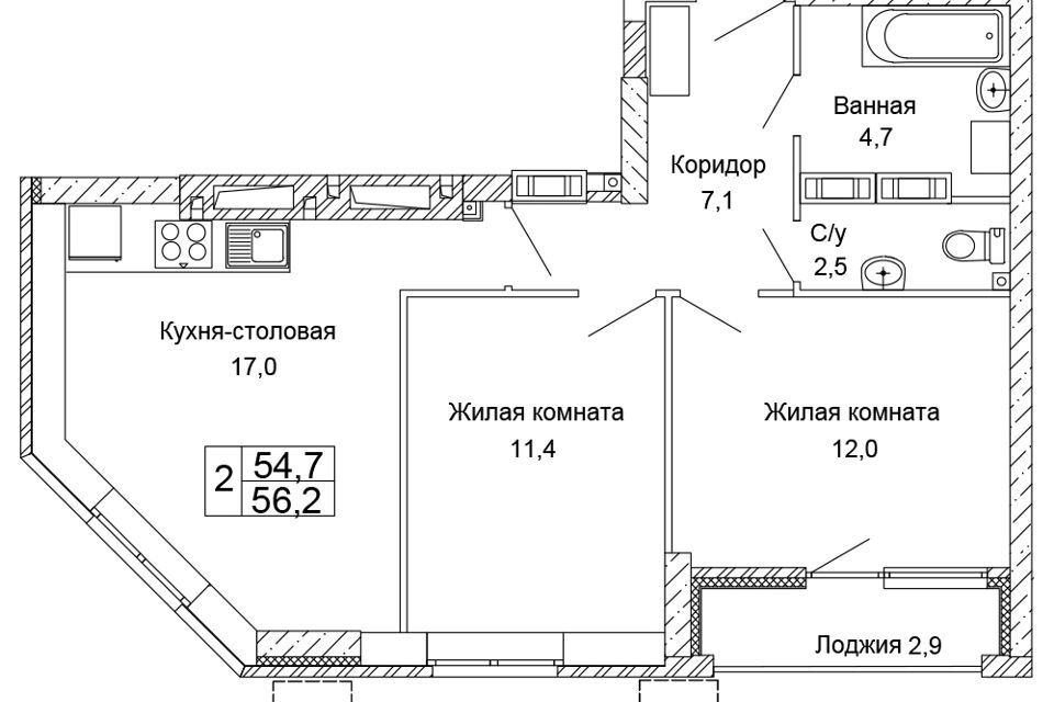 квартира г Волгоград ул 70-летия Победы 15 городской округ Волгоград фото 1