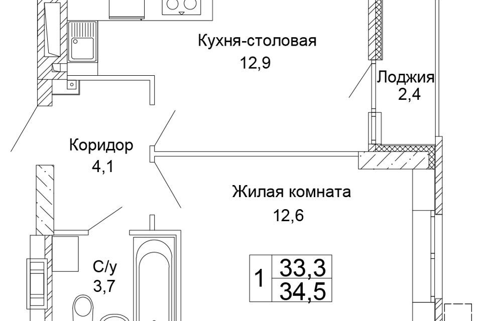 квартира г Волгоград ул 70-летия Победы 15 городской округ Волгоград фото 1