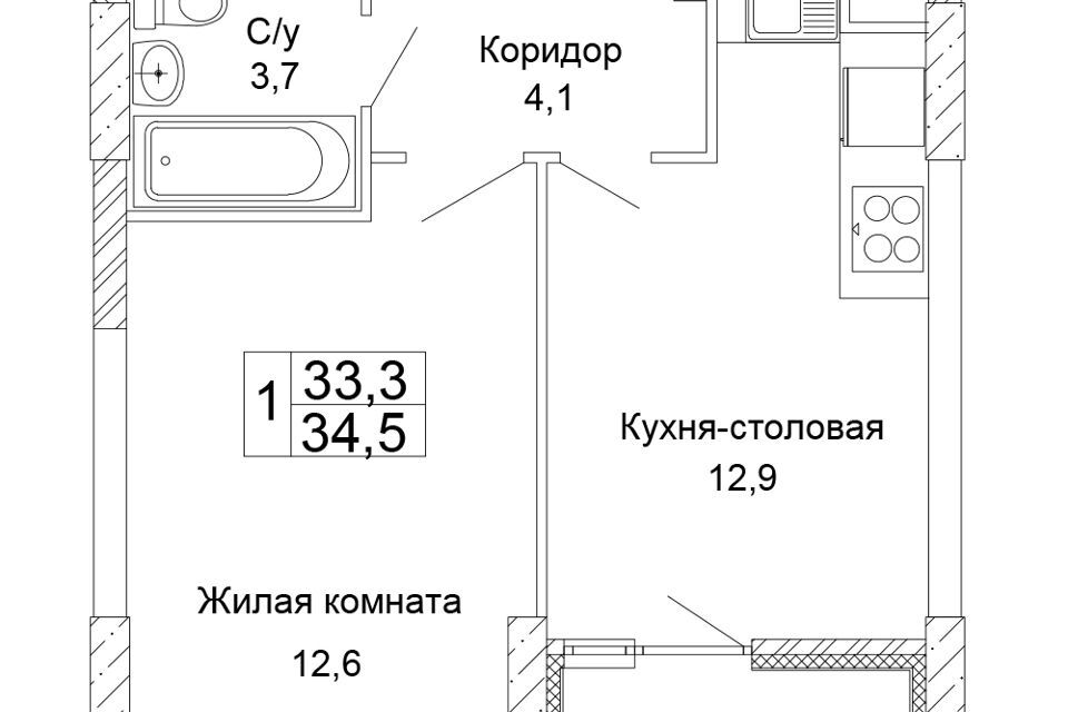 квартира г Волгоград ул 70-летия Победы 15 городской округ Волгоград фото 1