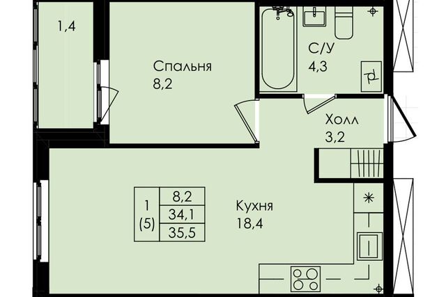 квартира г Коммунар ул Просвещения 2 фото