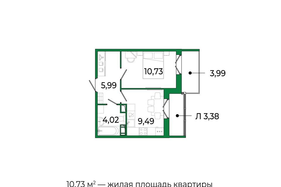 квартира р-н Всеволожский г Сертолово жилой комплекс Сертолово Парк фото 1