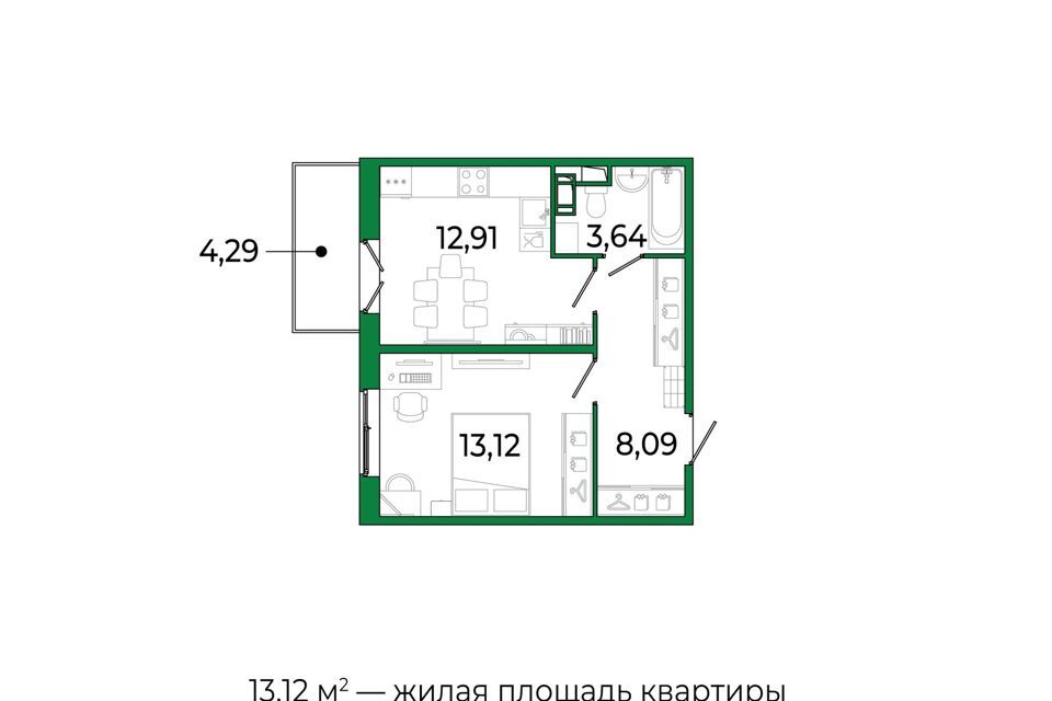 квартира р-н Всеволожский г Сертолово жилой комплекс Сертолово Парк фото 1