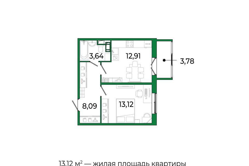 квартира р-н Всеволожский г Сертолово жилой комплекс Сертолово Парк фото 1