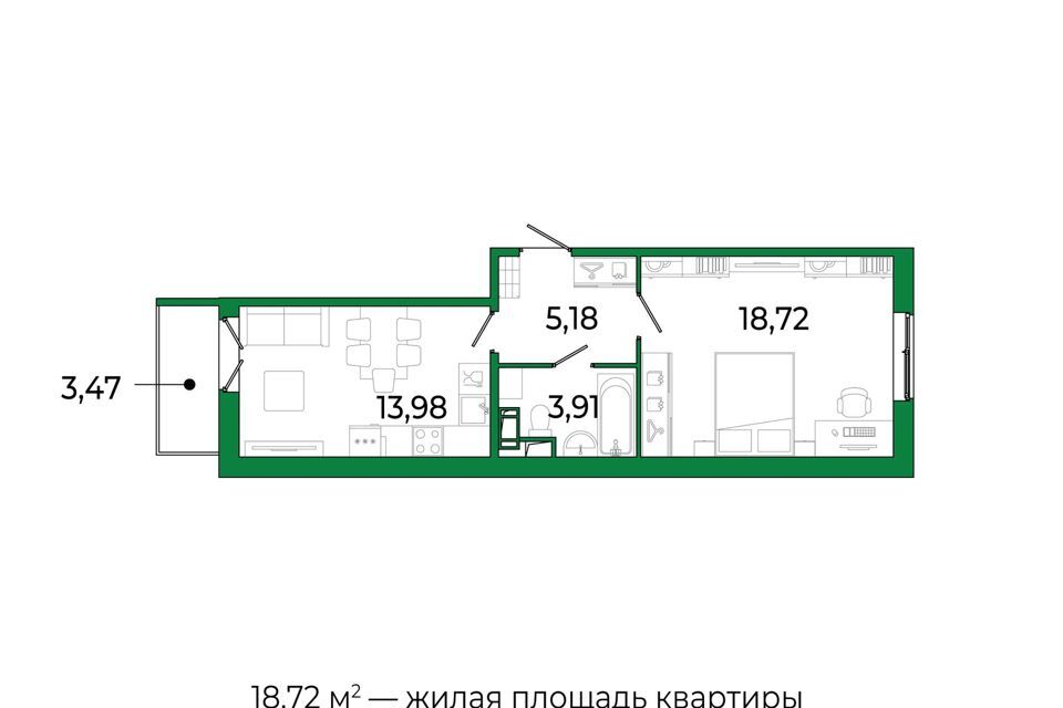 квартира р-н Всеволожский г Сертолово жилой комплекс Сертолово Парк фото 1